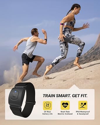 Scosche Rhythm+ 2.0 Heart Rate Monitor Armband for Running, Cycling, Exercise & Recovery with Bluetooth, ANT+, Optical Sensor for HRV & RRi Data, IP68 Waterproof Fitness Tracker with 24hr Battery Life