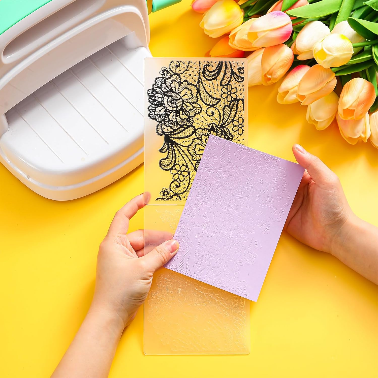 Mumufy 20 Pcs Embossing Folders for Card Making Embossing Stencil Template DIY Plastic Paper Card Decorating Mold for Scrapbook Photo Album DIY Craft, 5.8 x 3.9 Inch (Classic)