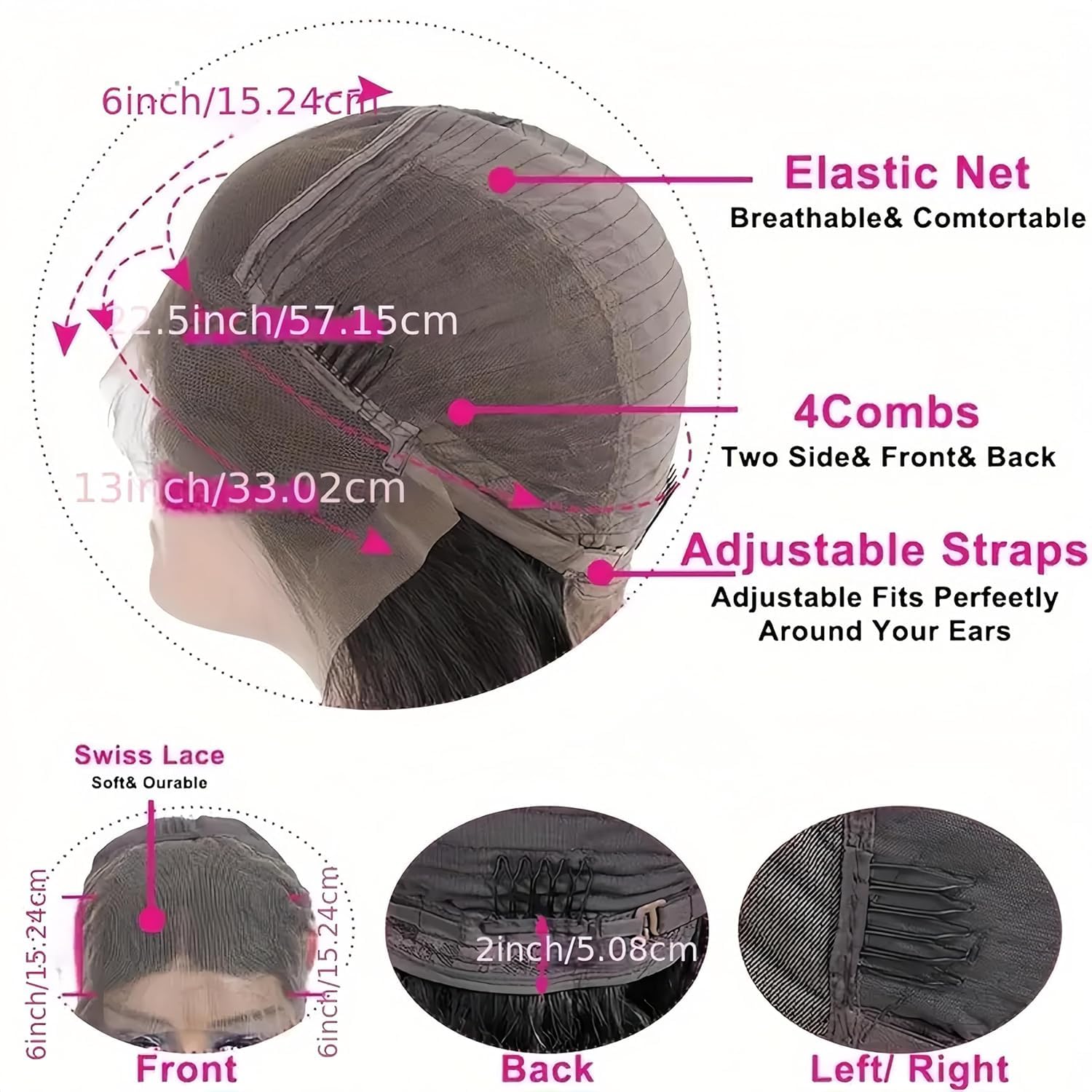 30 Inch 13x6 Lace Front Wigs Human Hair Wigs for Women 220 Density Body Wave Lace Front Wigs Human Hair Pre Plucked HD Lace Frontal Wig Body Wave Human Hairs