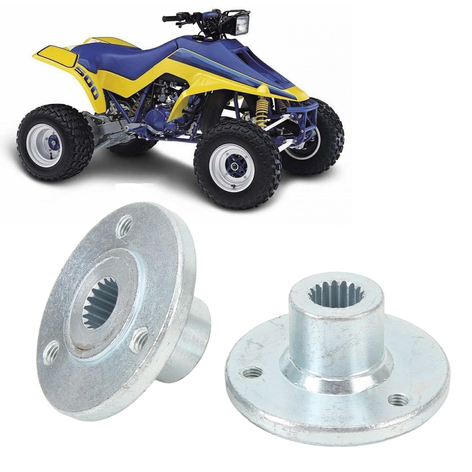 17T 3-kołkowy piasta tylnego koła, para osi ze stopu stali stopowej piasty tylnej osi, pasuje do quadów ATV Dune Go Kart z oponami 5 cali