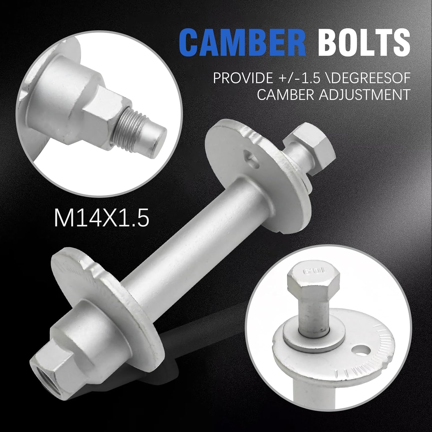 4 Pcs 48409-35050 Lower Control Cam Plate Toe Adjust Camber, Replacement for Toyota Tacoma 4Runner Land Cruiser 1996-2004, Replaces 48452-35020