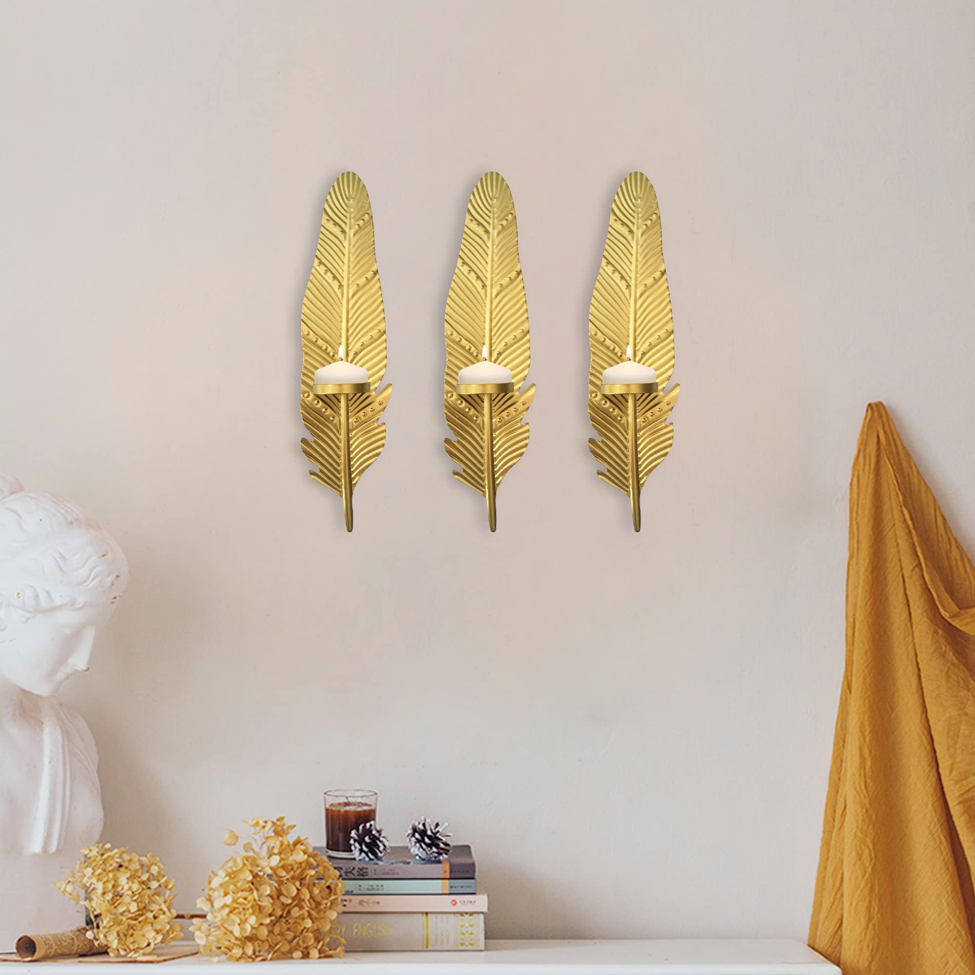 Gold Candle Sconces Living Room Wall Art Set Of 2 Gold Wall Candle Sconces  - 23\\\, image size:2000x2000