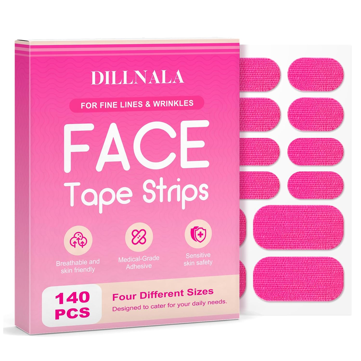 zancony Face Tape for Wrinkles Overnight Flexible Full Facial Face winkle Tape Smooth Fine Lines Anti Wrinkles Patches For Forehead | Smile Lines | Neck | Double Chin | Instant face lift 2.5CM*5M 125pcs