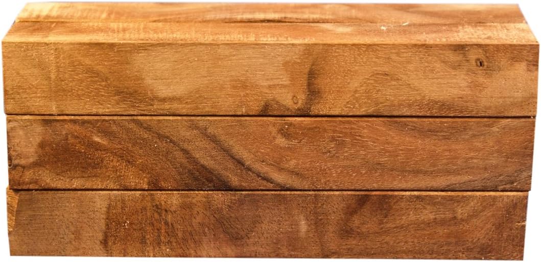 Stabilized Black Walnut Burl Wood Turning Pen Blanks | 2 Pack | 3/4" X 3/4" X 5"