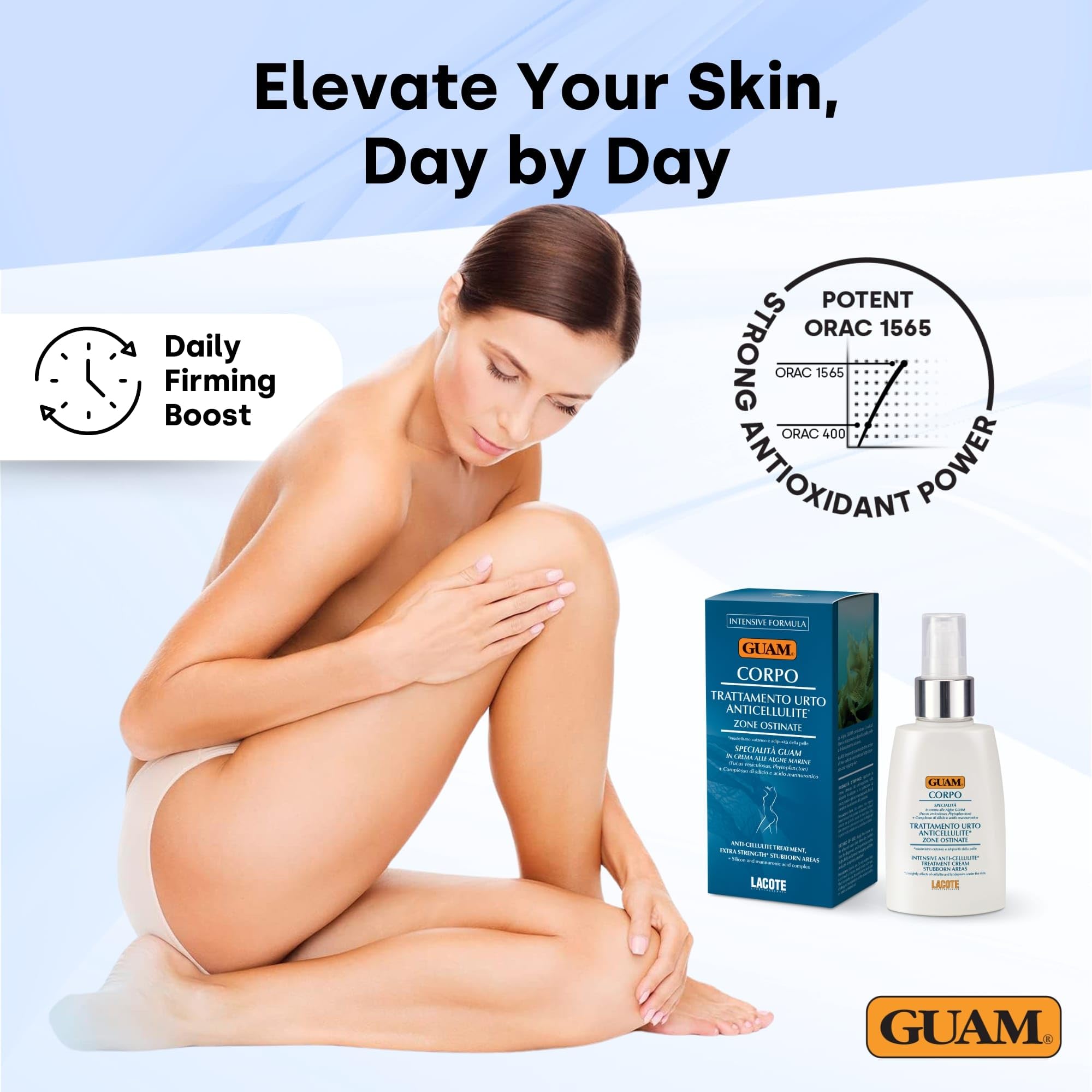 GUAM Seaweed Anti Cellulite Cream for Women with Peptides & Minerals - Image 2