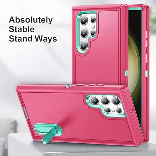Miniatura 85 de BaHaHoues Funda para Samsung Galaxy S23 Ultra con soporte integrado, a prueba de golpes y caídas de grado militar para Galaxy S23 Ultra 5G