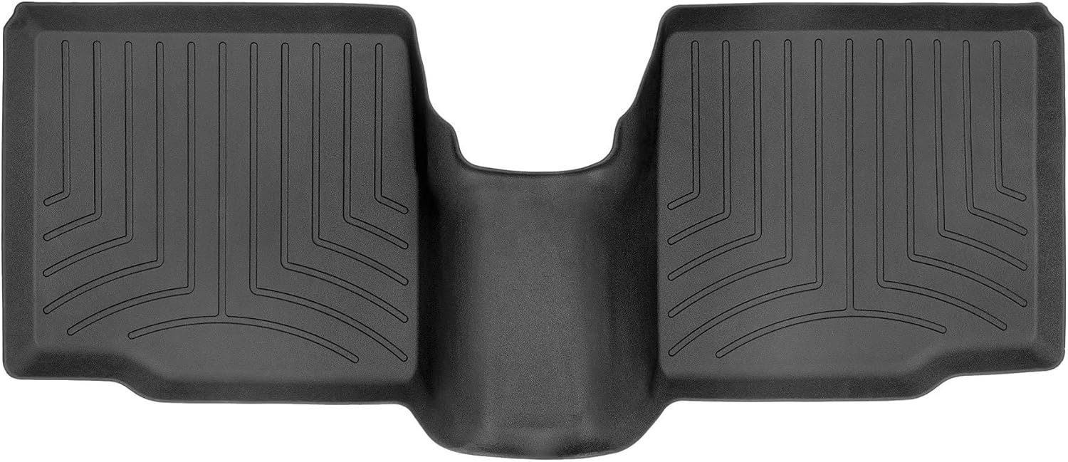 WeatherTech FloorLiner HP Custom Fit Floor Mats for Ford Explorer - 2nd Row (443592IM), Black