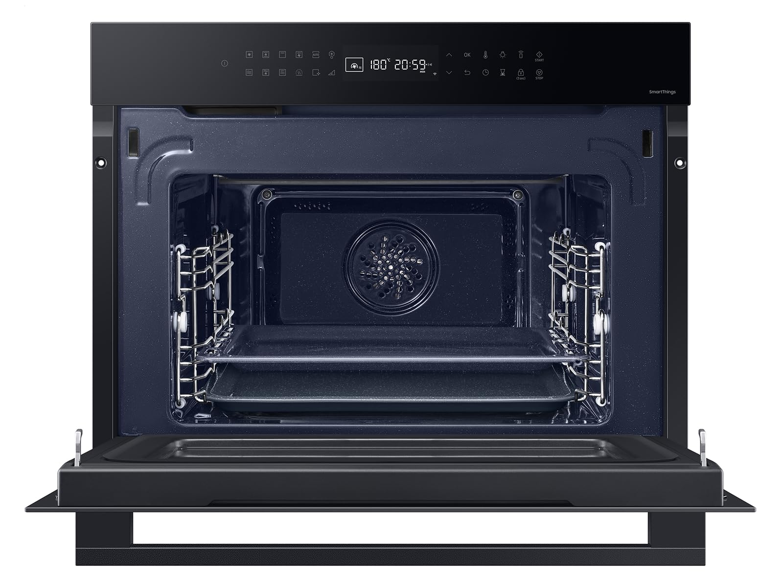 Samsung NQ5B4353FDK/U1 Kompakt-Backofen mit Mikrowelle Schwarzes Glas