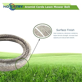 Lawn Mower Deck Belt M43820 M71135 for John Deere LX255 GT225 LX277 LX279 LX280 LT170 GT245 LX288, for Simplicity Snapper 1734131 1734131SM (1/2 x 73.5 inch), Aramid Cord Belt