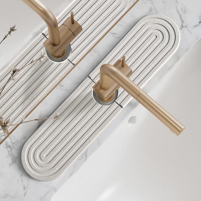 Diatomite Sink Splash Guard - light grey