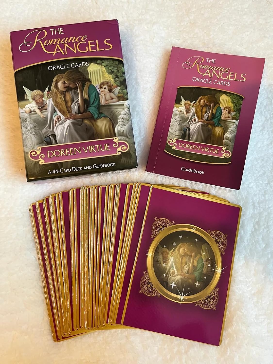 Lariox The Romance Angels Oracle | Tarot Oracle Deck with 44 Cards | Traditional Standard Tarot Oracle Deck for Fortune Telling and Divination(Romance Angels)