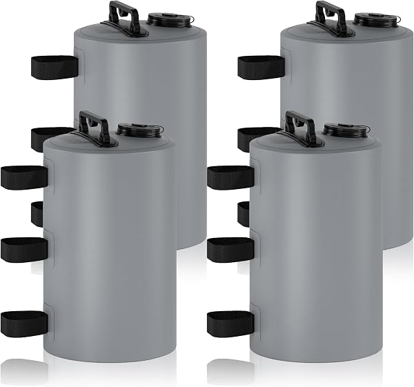 Canopy Water Weights Bag, 88 lb Tent 4 Leg Weights Bag, Portable 10L Water Bag Windproof Fixed Canopy Weights Bag, for O