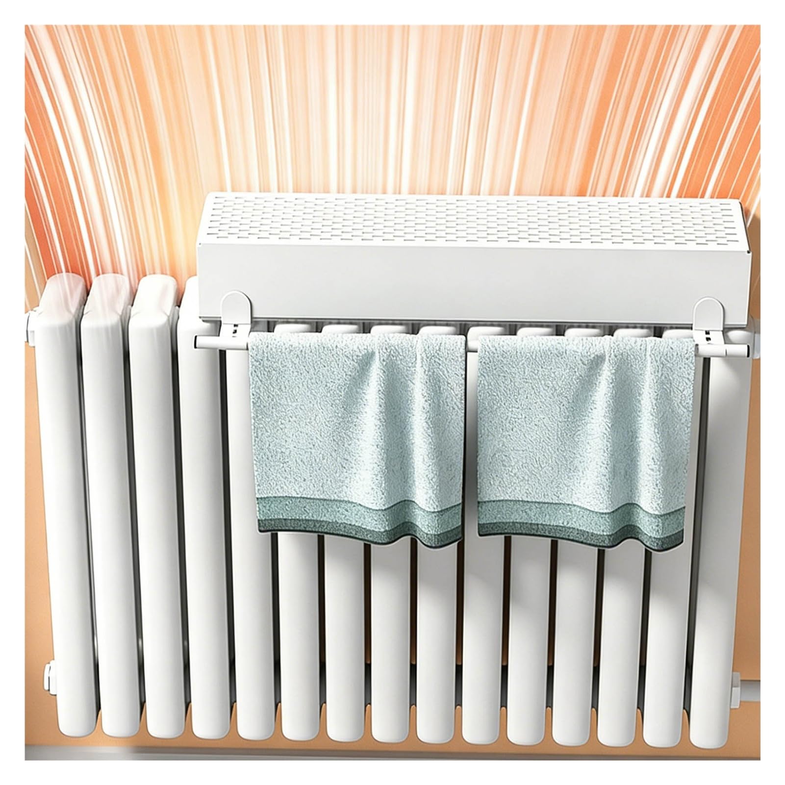 Evaporatore con Serbatoio D'acqua Grande Capacità Facile da Pulire Umidificatore A Radiatore Sollievo Dall'aria Secca in Casa per Studi E Uffici WXQTM(80x11x14cm)