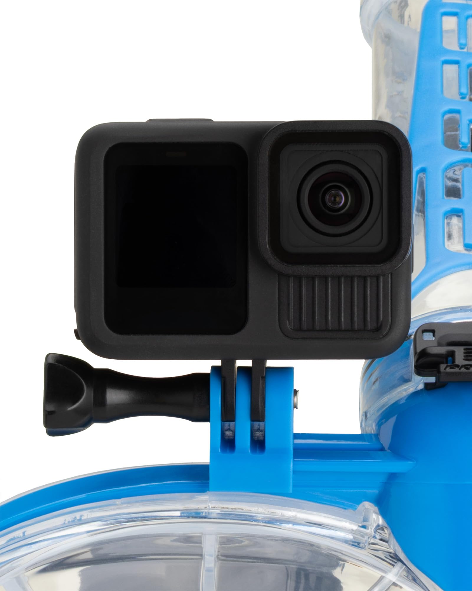 CRESSI Desde 1946 - Duke Action Full Face Mask - Máscara Integral CO2 Safe, Amplio Visión y Tratamiento Antiniebla, Tubo Dry y Soporte para Action CAM - Unisex