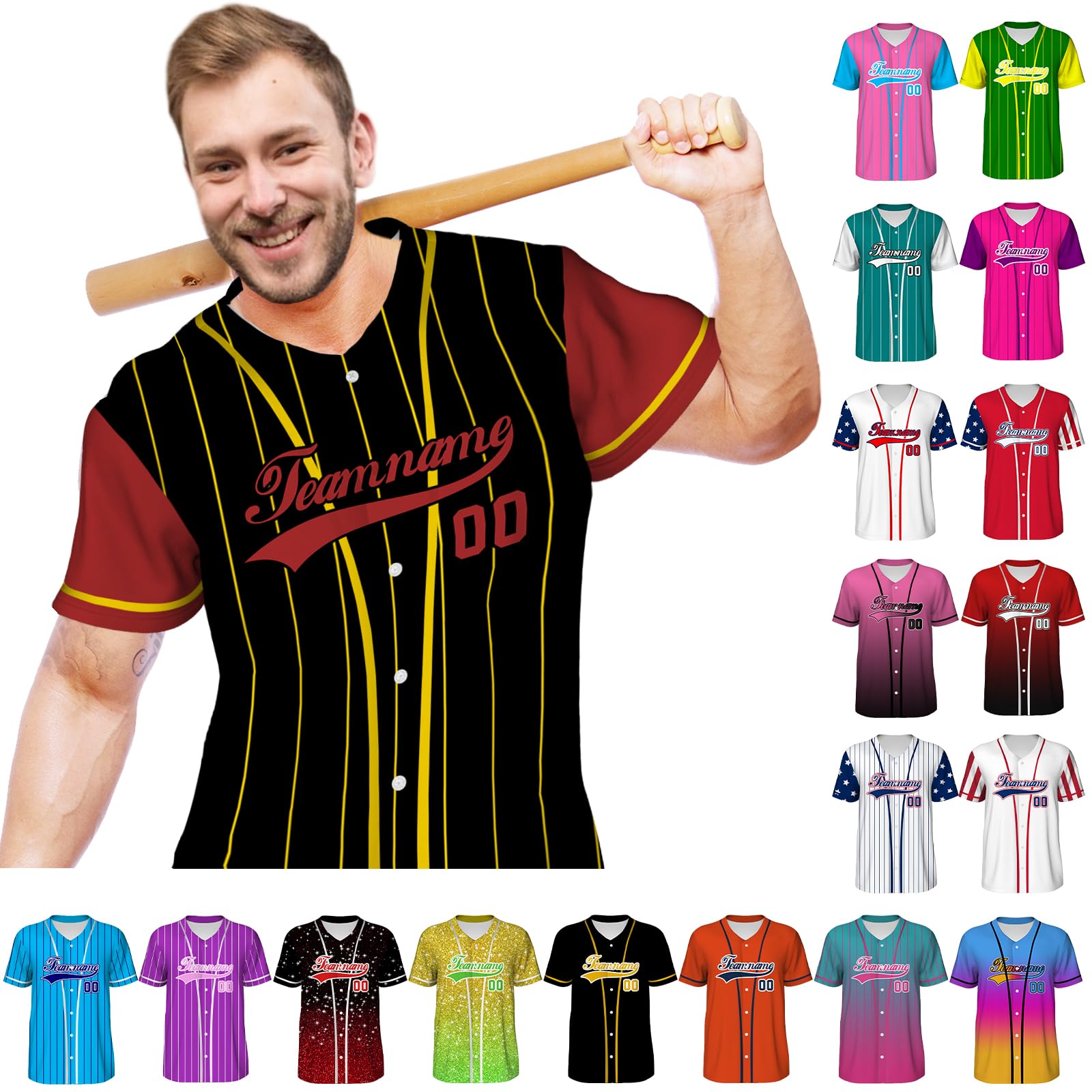 Custom Baseball Jersey Customize Personalized Jersey Customizable Baseball Jersey Customized Baseball Shirt for Men Women