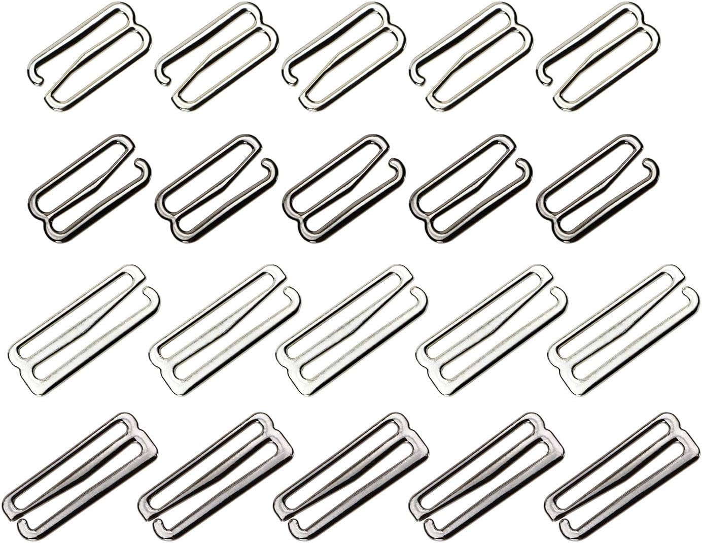 Tupalizy 2 Sizes Metal Bra Hooks Replacement for Sewing Bikini Halter