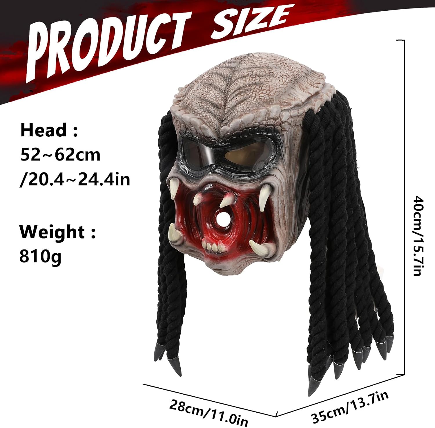 エイリアン対プレデター コスプレマスク プレデター ラテックスマスク