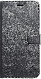 جراب جلد قابل للطي لموبايل سامسونج جالاكسي A03 كور من كايو (اسود)، حافظة