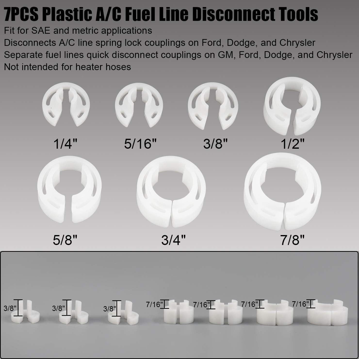 YSTOOL Master Quick Disconnect Tools 22PCS Kit for Automotive AC Line Fuel Hose and Transmission Oil Cooler Tube to Repair Fuel Pump Fuel Filter, Compatible with GM Ford Dodge Mazda and Chrysler : Automotive