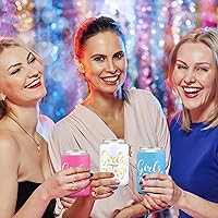 Vista 6 de 32 Pcs Girl Trip Gifts Favors 2025 Girls Weekend Favors for Trip Bachelorette Party Weekend Gifts Eye Mask Can Sleeves Socks Travel Makeup Bags for