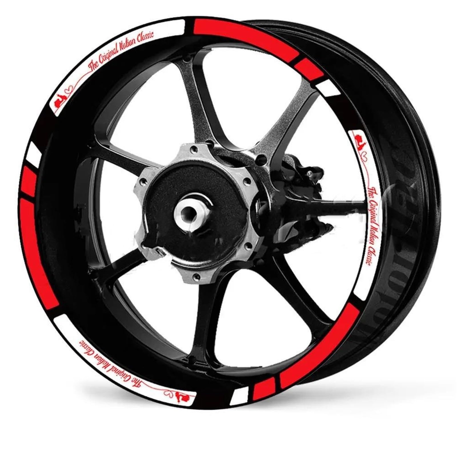 Motorcycle Wheel Rim Sticker Scooter 12inch Decal for Vespa for Primavera for Sprint 50 150 GTS for Super 125 250 300(Color2)