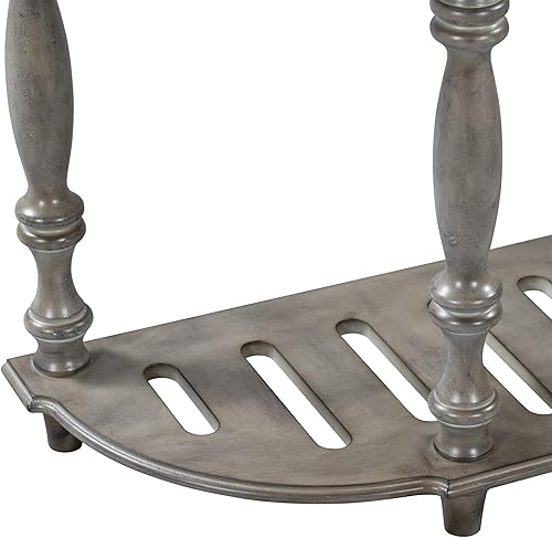 Miniatura 6 de Moderna mesa de consola clásica de madera maciza con 4 cajones de almacenamiento y 1 estante inferior para pasillo sala de estar dormitorio blanco p