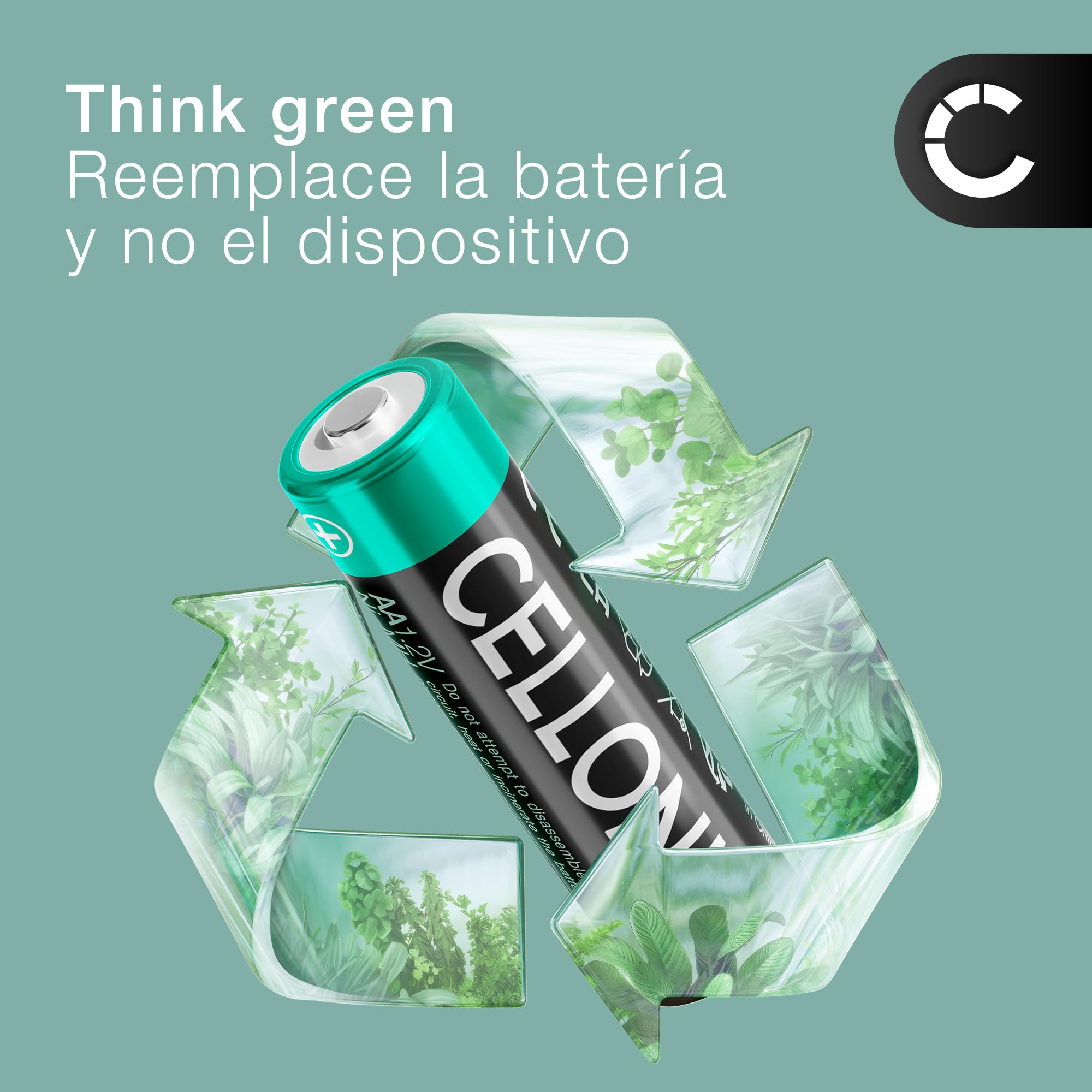 CELLONIC 1x Batería para Escáner códigos de Barras Compatible con Intermec CK3, CK3B, CK3X, AB17 - (5200mAh, 3.7V)