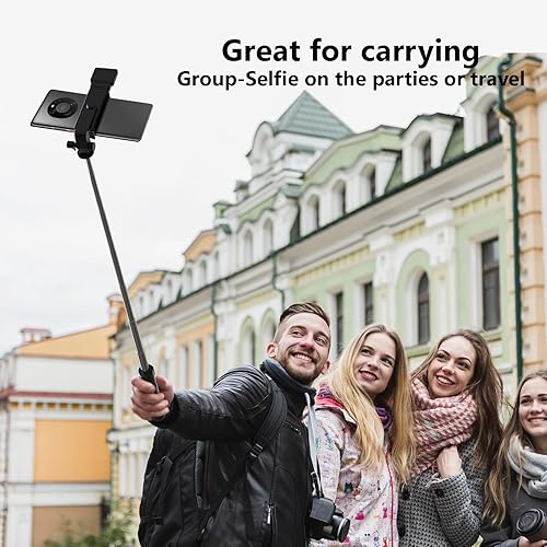 Miniatura 5 de Selfie Stick, trípode retráctil de 40 pulgadas para teléfono con control remoto inalámbrico y luz, trípode portátil para selfie stick para