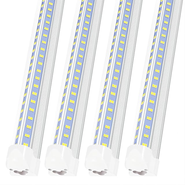 Led Shop Lights Led Shop Lights 4FT 50W 6500K 7000LM Clear White Shop Light 4FT 110V Linkable Integrated