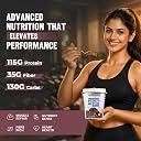 GYMBROSIA High Protein Peanut Butter, Choco-Hazelnuts CRUNCHY (500g) | 115g PROTEIN | Sweetened with Dhaga Mishri, NO Refined Sugar | Real Cocoa for Instant Energy & Roasted Peanut Crunch for Gym Beasts gallery image