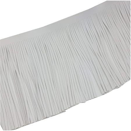 Amazon Puの革のタッセル白いレースの飾りdiyのクラフト布のバッグの靴の行のフリンジ 白 フリンジ 通販