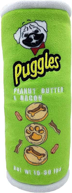 Brinquedo de Pelúcia com Apito para Cães Huxley & Kent Power Plush Puggles Can, Grande