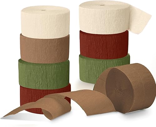 Miniatura 8 de NICROLANDEE 8 rollos de serpentinas de papel crepé degradado amarillo para colgar para bodas, cumpleaños de girasol, baby shower, fiesta temática de