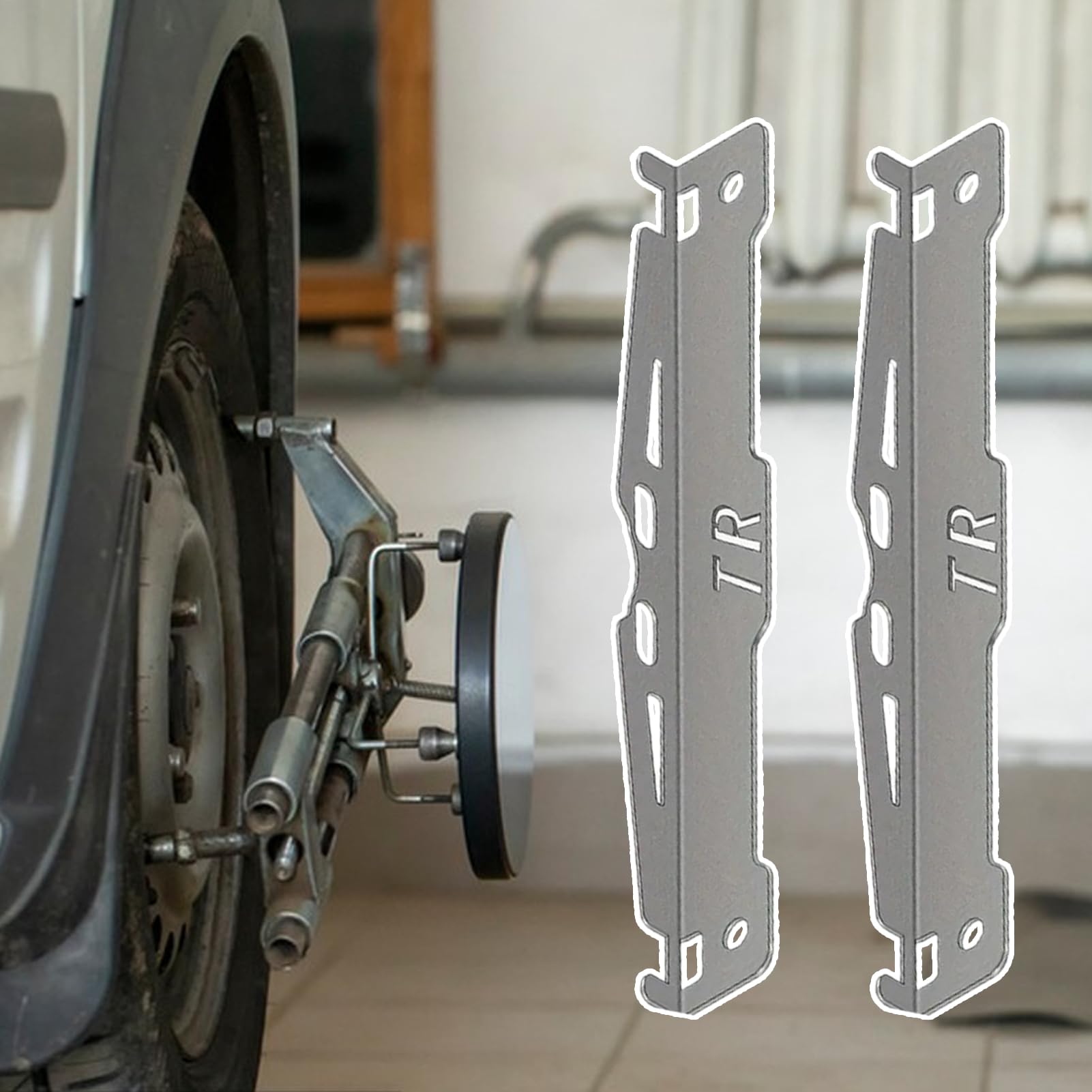 Kit De Herramientas Para Alineación De Ruedas 2 Piezas Placas De | Placa Para Equilibrado De La Convergencia Para SUV, Garaje, Taller En Casa, Coche, Moto, Exterior