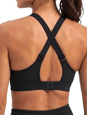 Yvette Adjustable High Support Sports Bra for Running