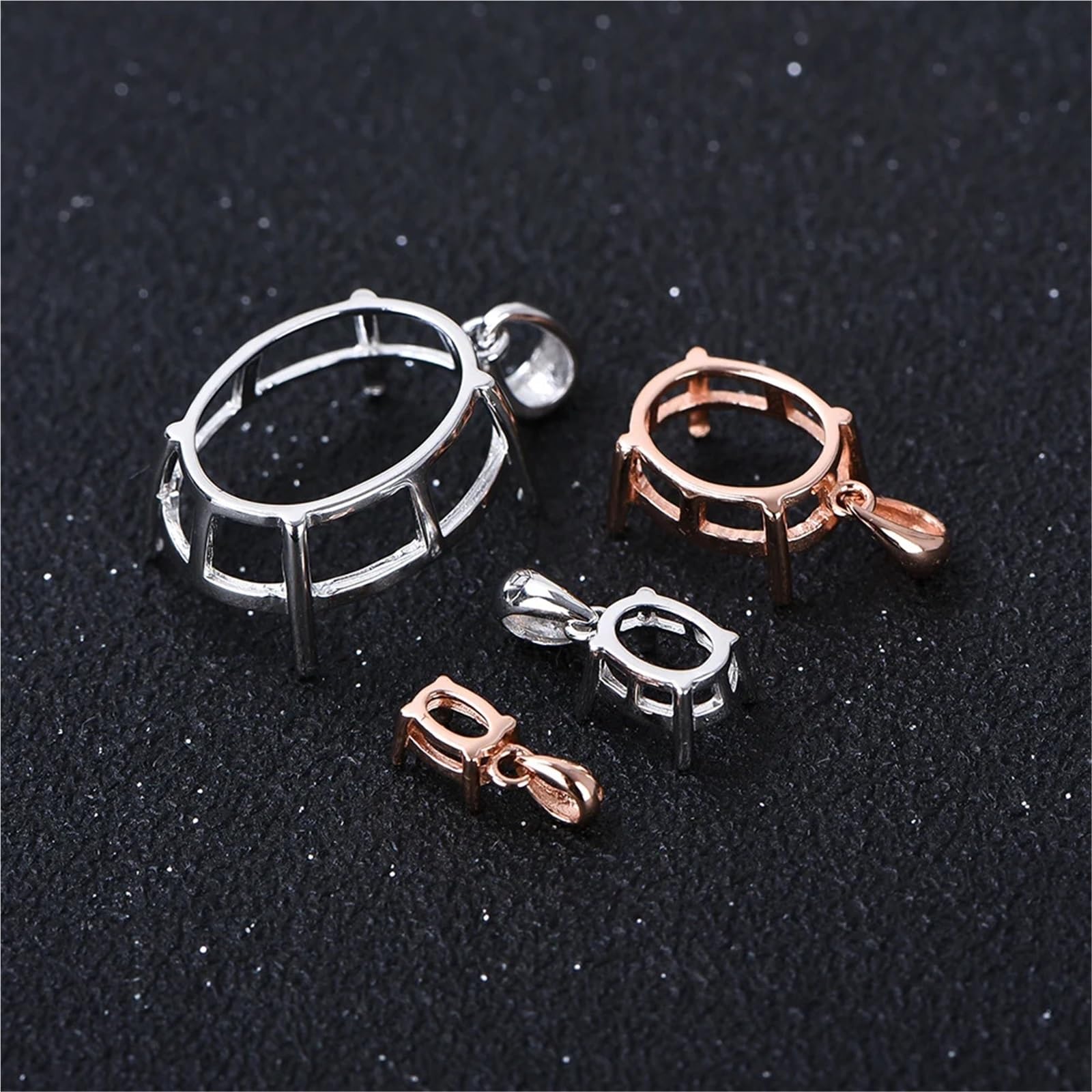 YUSUZH Plateau À Pendentif Ovale De 10 Pièces pour Bijoux