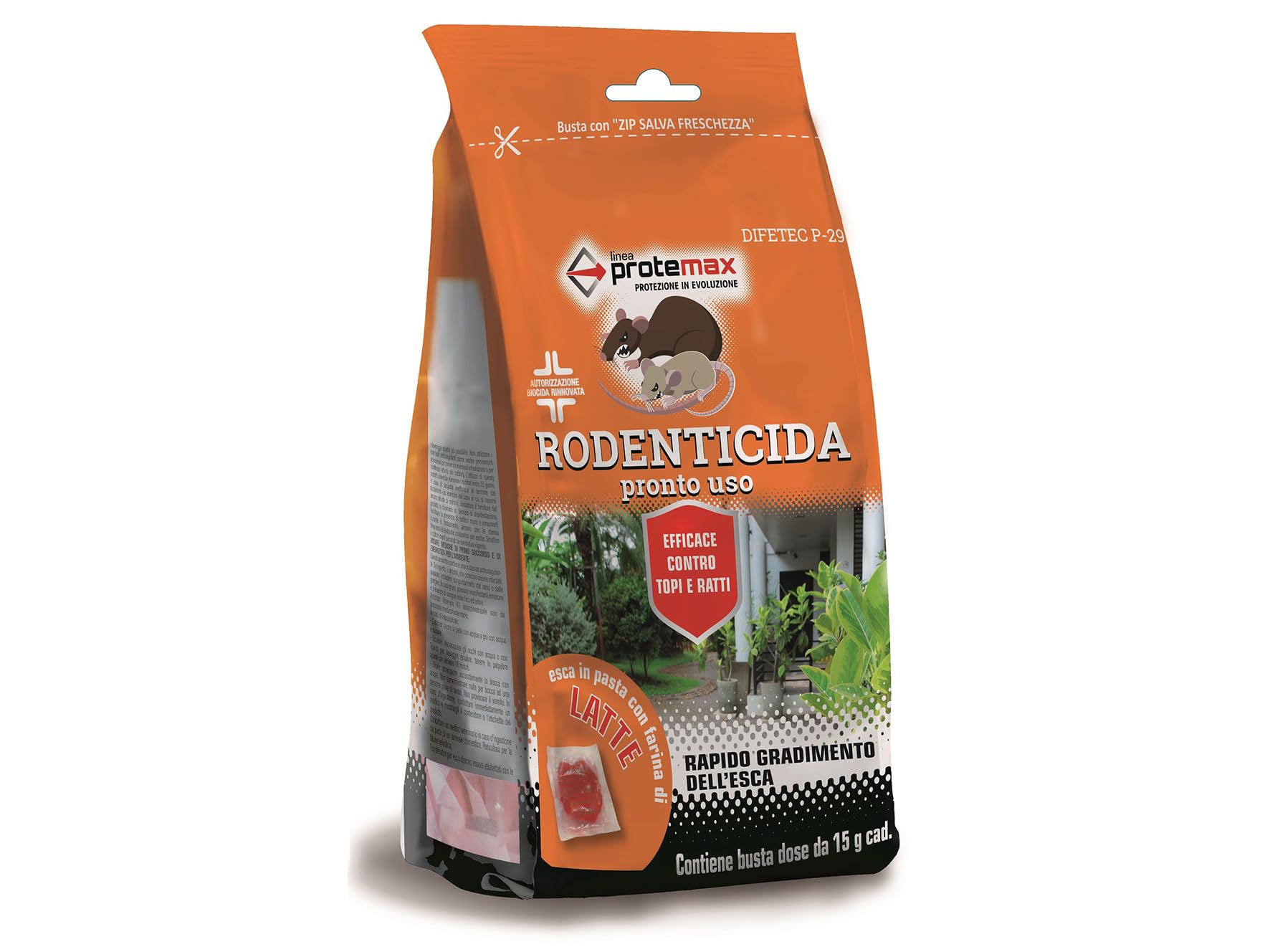 Protemax Rodenticida Pasta Rossa 150 g, 002