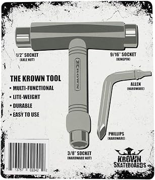 Krown Skateboard T-Tool All-in-ONE Tool