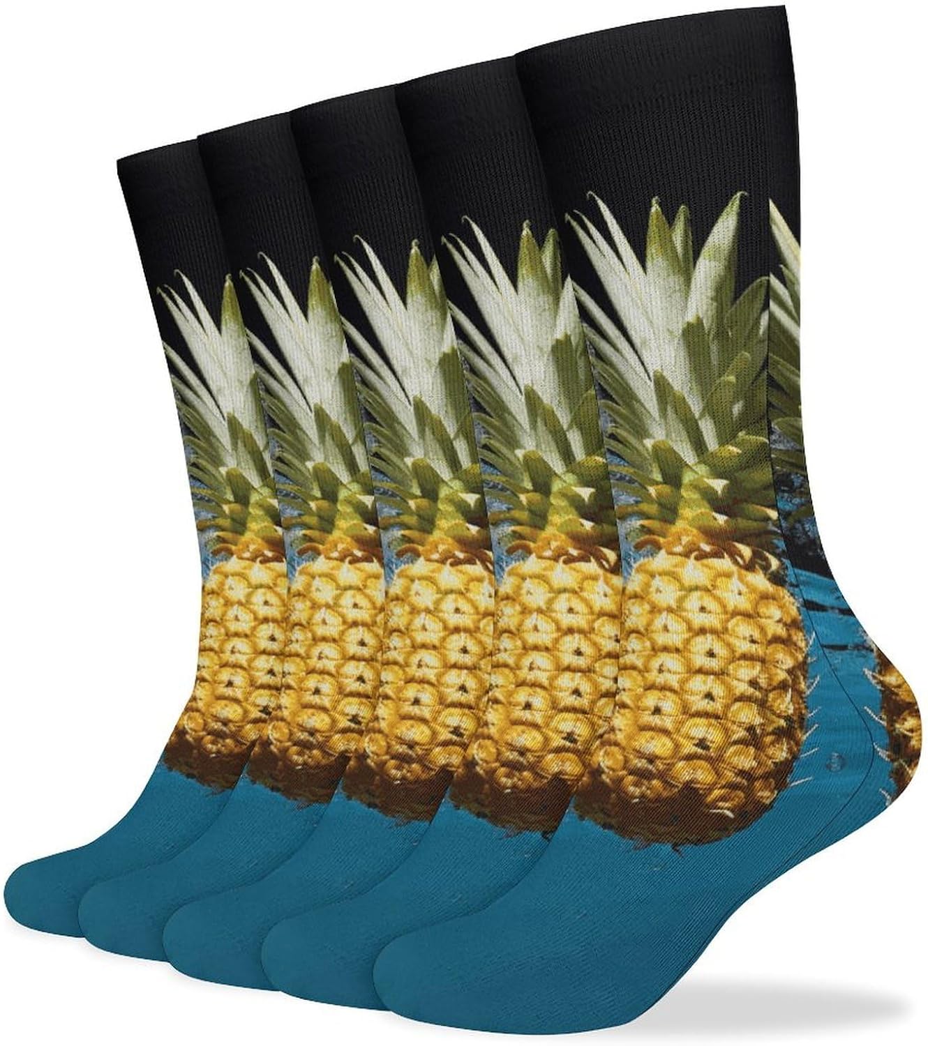 Fresh Pineapples1 Stocking - Cute Casual Long Athletic,Crew Sock for Men Women,Running Socks Soft Breathable for Gift