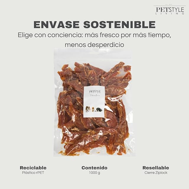Foto 6 de 8 de Petstyle Living Filetes de Pollo - Snacks para Perros - 1000 g