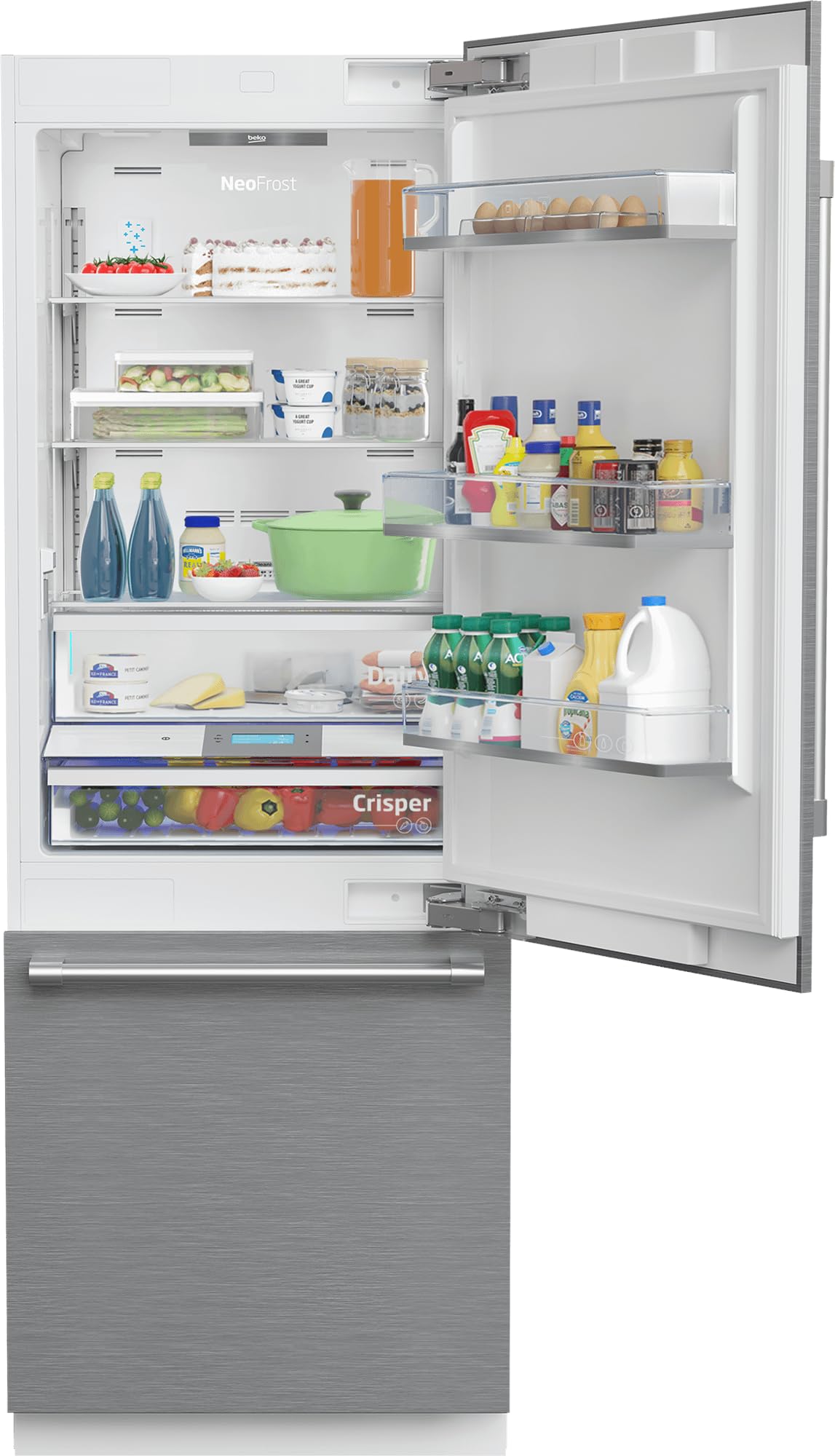 BEKO BBBF3019IMWE BOTTOM FREEZER BUILT IN REFRIGERATOR on Fridge.com