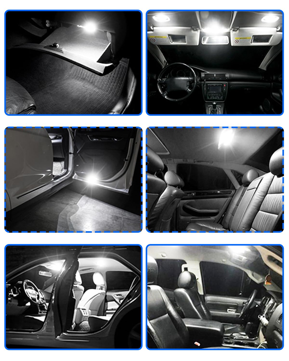 OUSHI Innenraumbeleuchtung Birne - Canbus 12V/24V, 6500K Weiß | 4 Stück, Für Boot & Camper