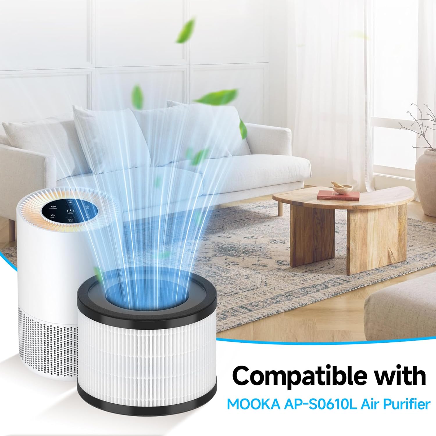 AP-S0610L Replacement Filter Compatible with MOOKA AP-S0610L Air Cleaner Purifier filter, 3-in-1 Premium Air Filter Replacement, 1 Pack - Image 4