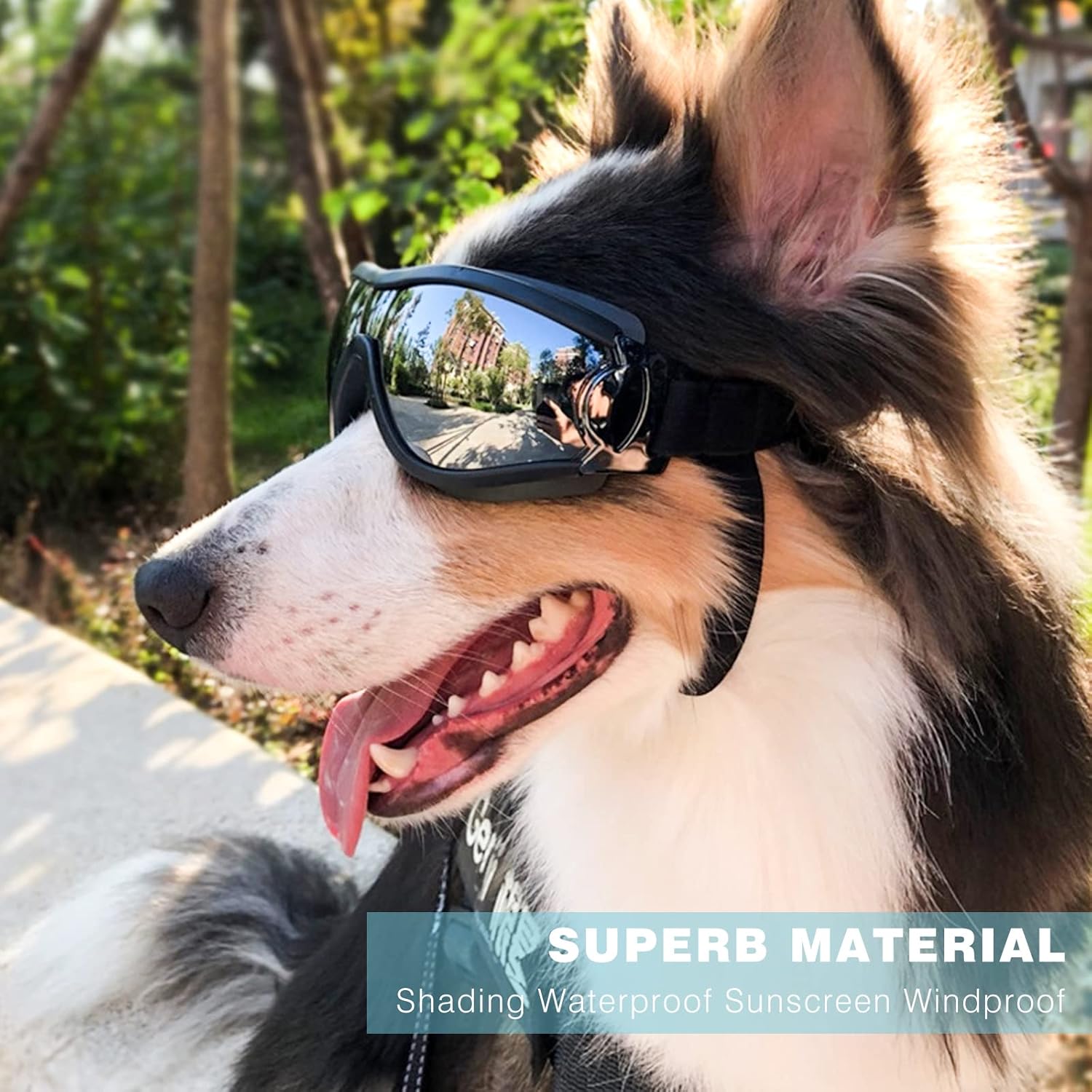 Petcute 犬用サングラス 中大型犬用 犬ゴーグル ゴーグル ペット用ゴーグル サングラス ブラック 紫外線 メガネ 予防 犬用 Uvカット 小中型 犬用ゴーグル ペット用 犬サングラス 対策 Petcute 犬用サングラス 中大型犬用 犬ゴーグル ゴーグル ペット用ゴーグル サングラス ブラック 紫外線 メガネ 予防 犬用 Uvカット 小中型 犬用ゴーグル ペット用 犬サングラス 対策