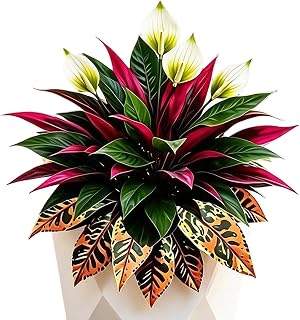 Fake Outdoor Ferns for Front Door Porch Terrace Poolside Garden Walkway Eav | Fake Fern UV Resistant Real Touch Artificial Greenery Decoration