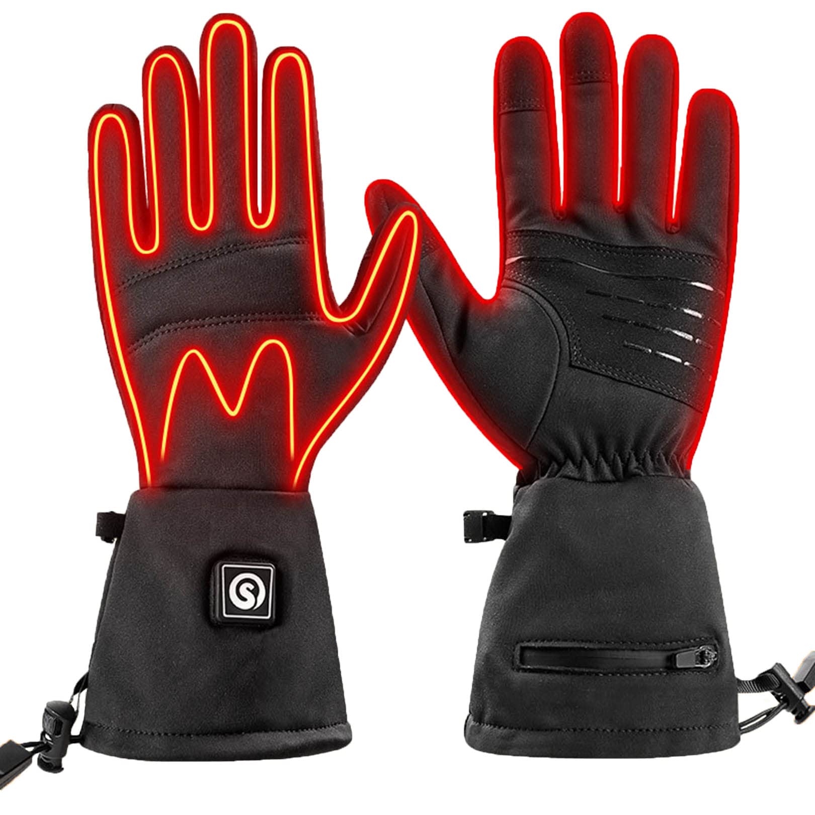 Guantes calefactables para hombres y mujeres con batería recargable de 3 niveles