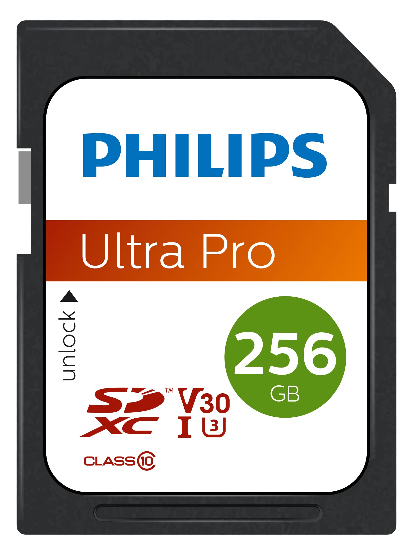 Philips Ultra Pro SDXC Card 256 GB UHS-I U3, velocità di lettura fino a 100 MB/s, V30, scheda di memoria per fotocamere, tablet, PC, lettore di schede, video 4K UHD
