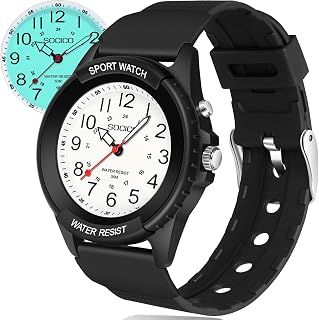 Women's Watch Sport Waterproof Watches Nurse Minimalist Simple Analog Watch Casual Ladies Men's Watch, Easy Read Dial, Military Time with Second Hand, Silicone Band, Light