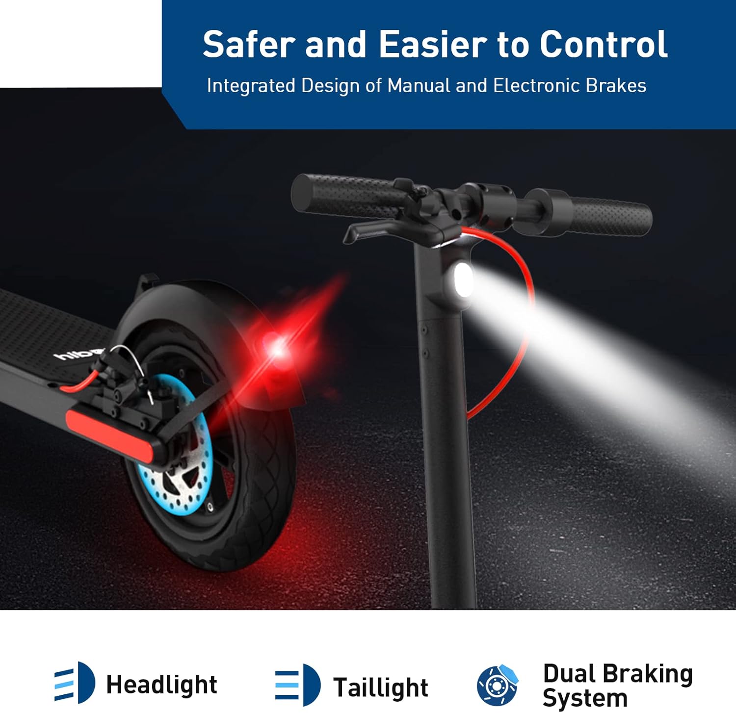 Hiboy MAX Pro/S2R Plus/U2 Pro Electric Scooter, 500W–810W Peak Motor, 19–22 MPH, 22–46.6 Miles Long Range, Foldable Commuter Electric Scooter for Adults