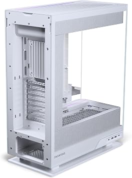 Phanteks Evolv X2 Mid-Tower PC Case with 900-LED Matrix Display, Triple Tempered Glass Panels, Vertical Cooling Design, E-ATX Support, NEXLINQ Compatible – Grey White